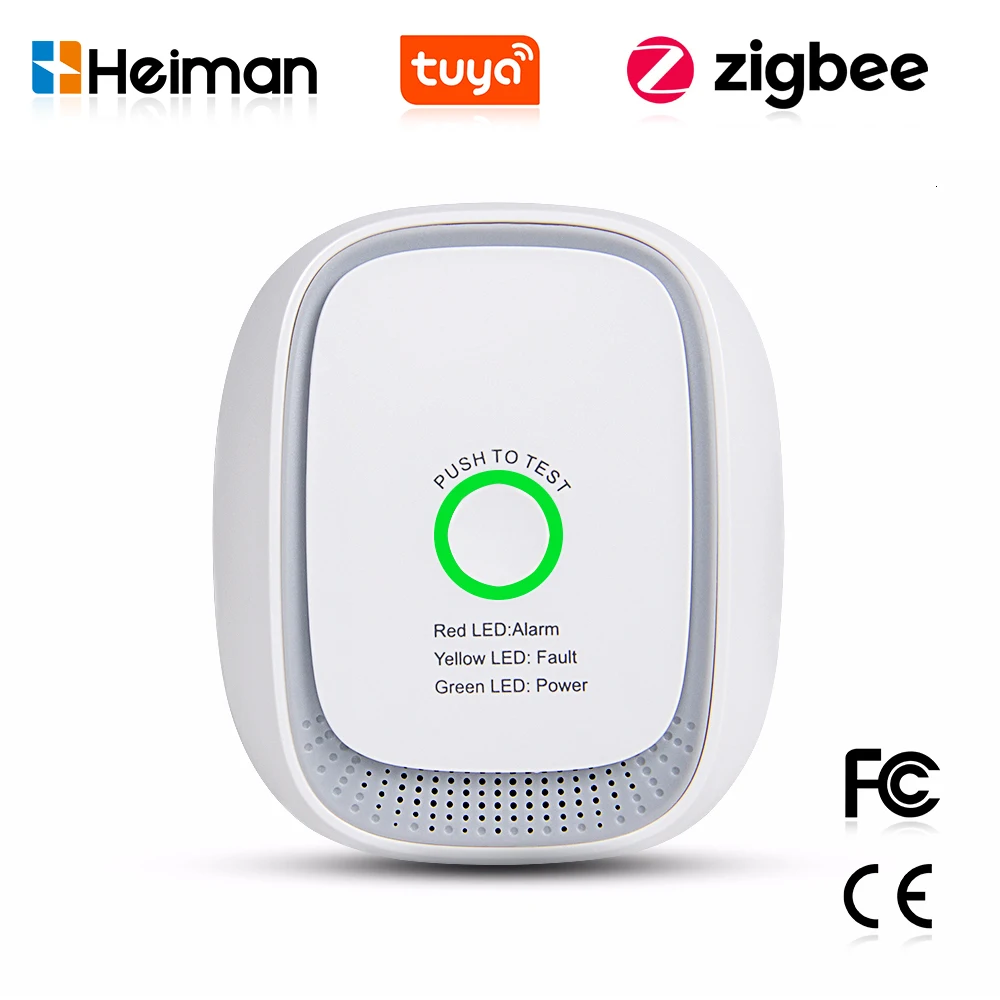 Tuya Smart - Czujnik gazu palnego HEIMAN Zigbee Tuya,