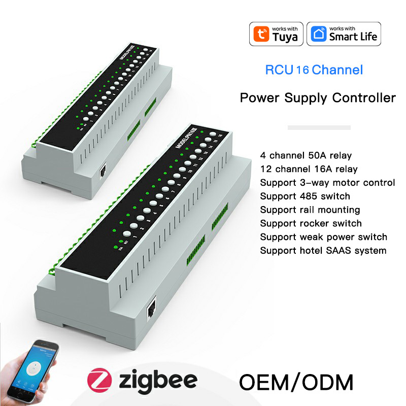 Tuya Smart - RSH Tuya ZigBee 16-kanałowy 16A 50A
