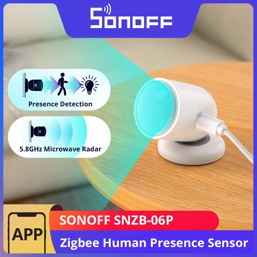 Sonoff Mini R4 - SONOFF SNZB-06P Zigbee czujnik obecności człowieka