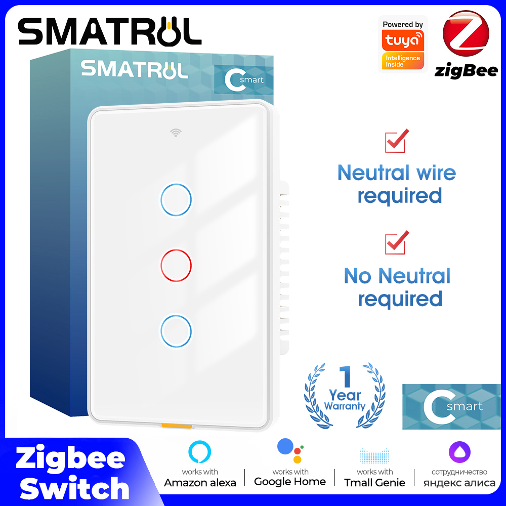 Smart Relay Tuya - Inteligentny włącznik dotykowy Tuya Zigbee, bez